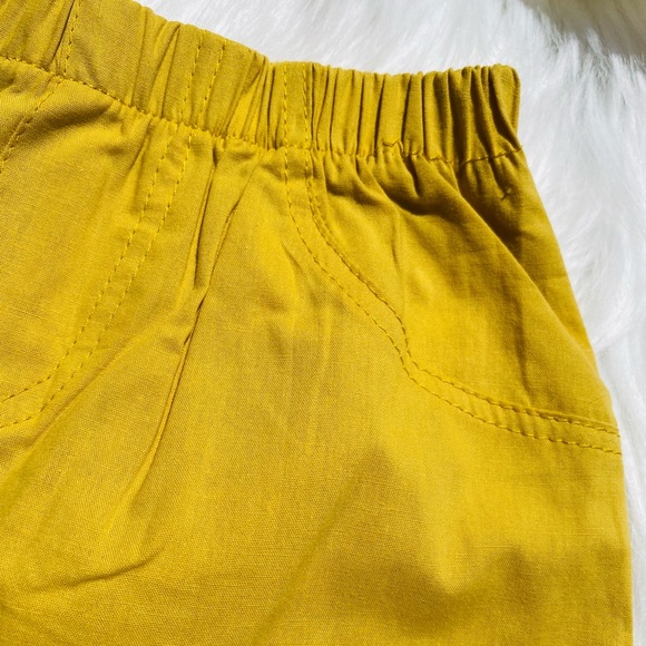 Polka Dot Ruffle Top Girl’s Size 3T Mustard Short - Picture 4 of 6